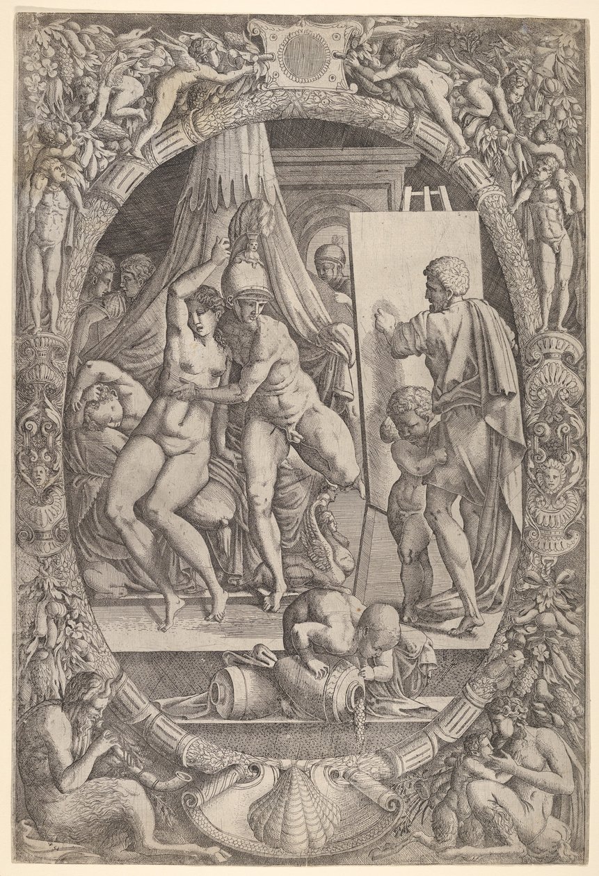 Apelles maleri Alexander og Campaspe. af Master IQV