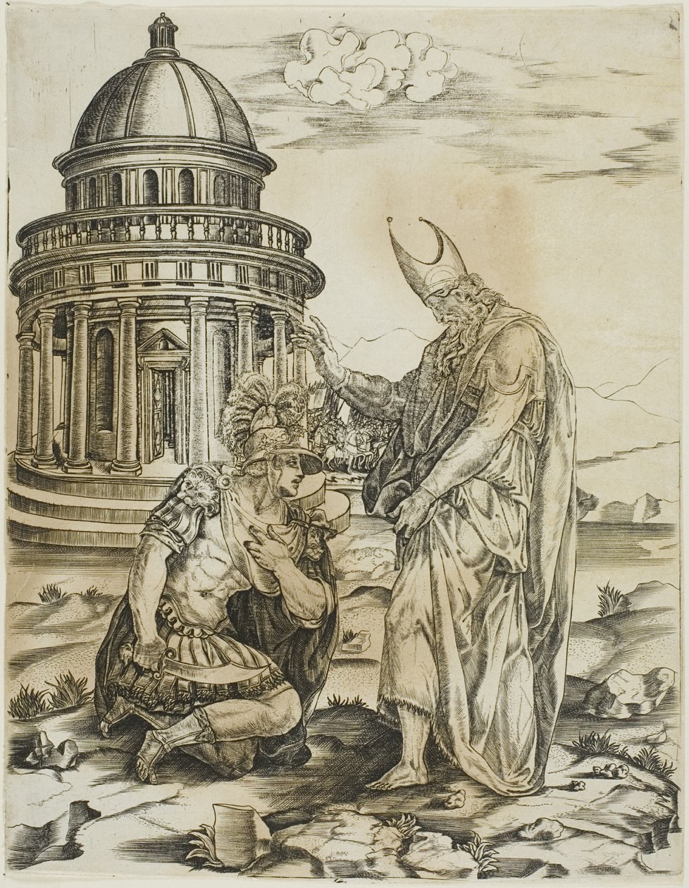 Sankt Ambrosius og kejser Theodosius af Master IRs