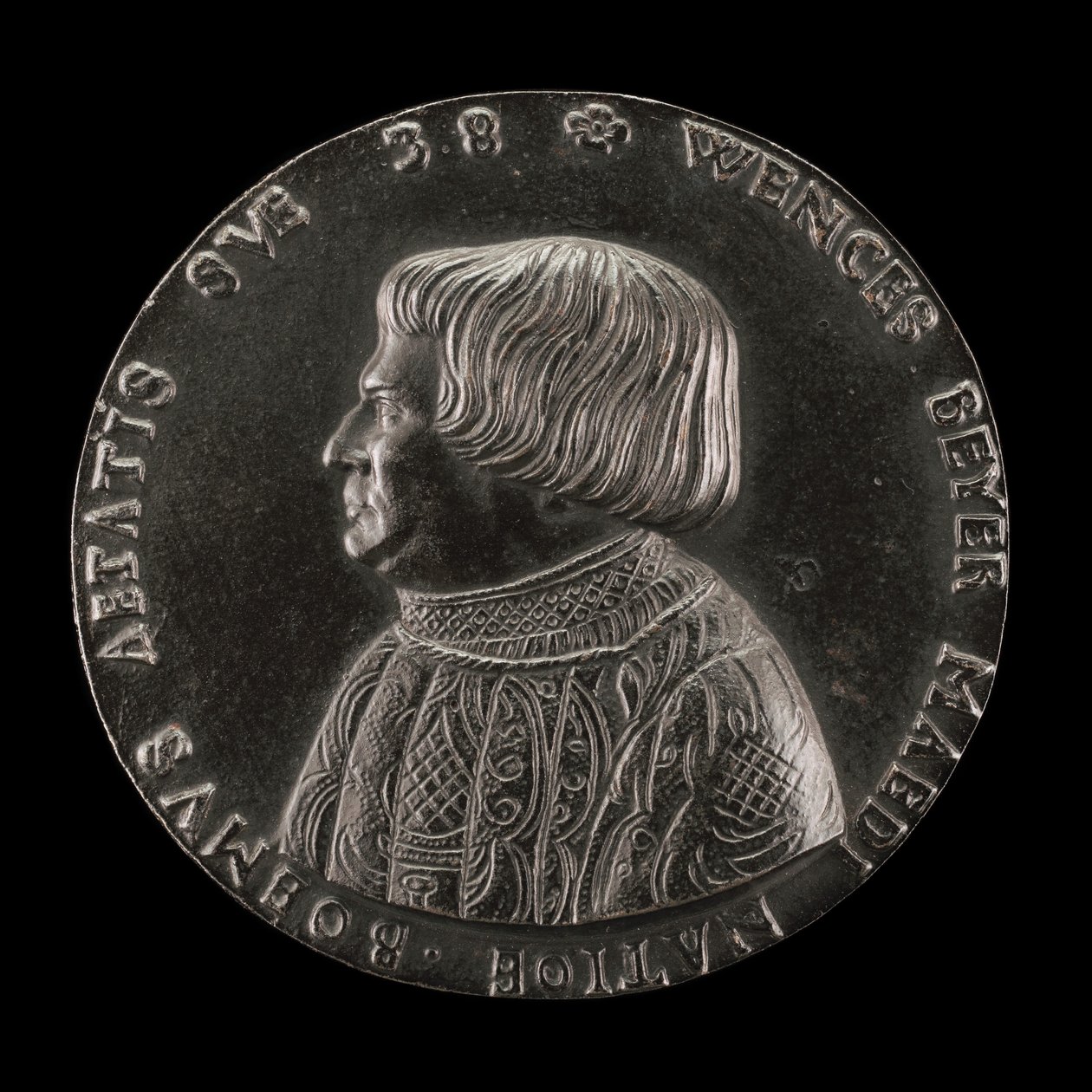 Václav Payer Wenceslaus Beyer, 1488-1537, statslæge i Bøhmen [forside], 1526. af Master M.P.