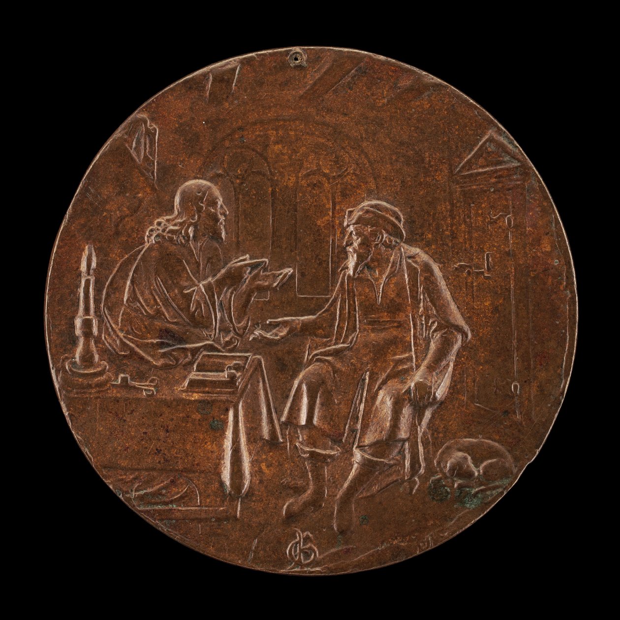 Kristus og Nikodemus, ca. 1550. af Master P.G.