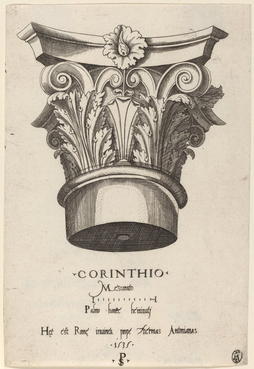 Hovedstæder fra Antoninus-badene, Rom af Master PS