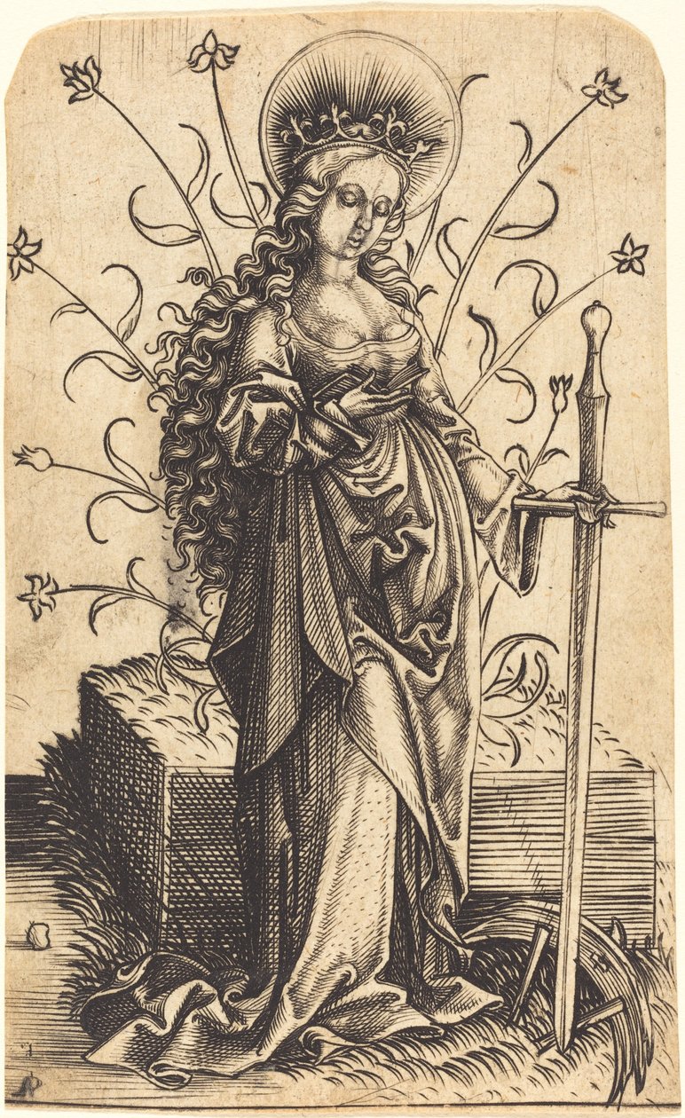 Sankt Catherine af Master PW of Cologne