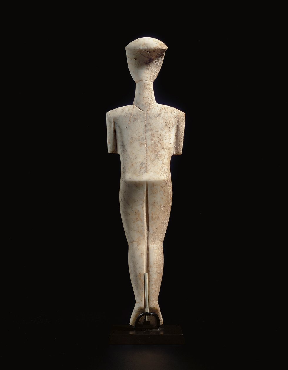 Kykladisk tilbagelænet kvindefigur, navnestykke af Schuster-mesteren, Early Cycladic II, ca. 2400 f.Kr. (marmor) af Master Schuster
