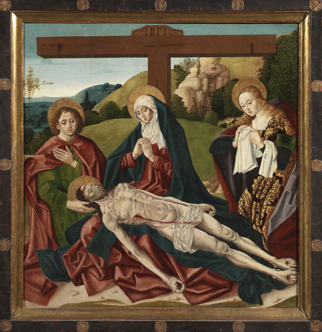 Klagesang (recto), ca. 1500-20 (olie på panel) af Master Seilern