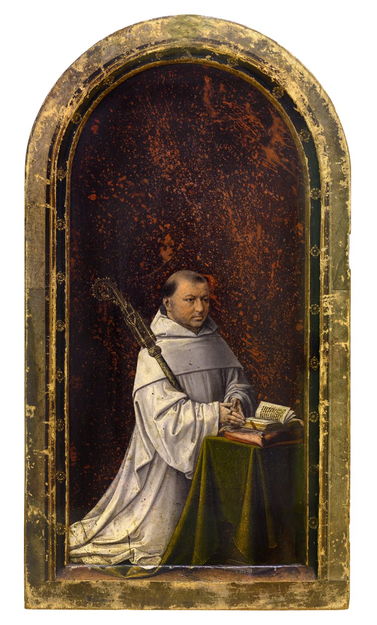 Diptykon af Robrecht de Clercq, abbed af Ter Duinen, ca. 1499 (olie på panel) af Master of 1499