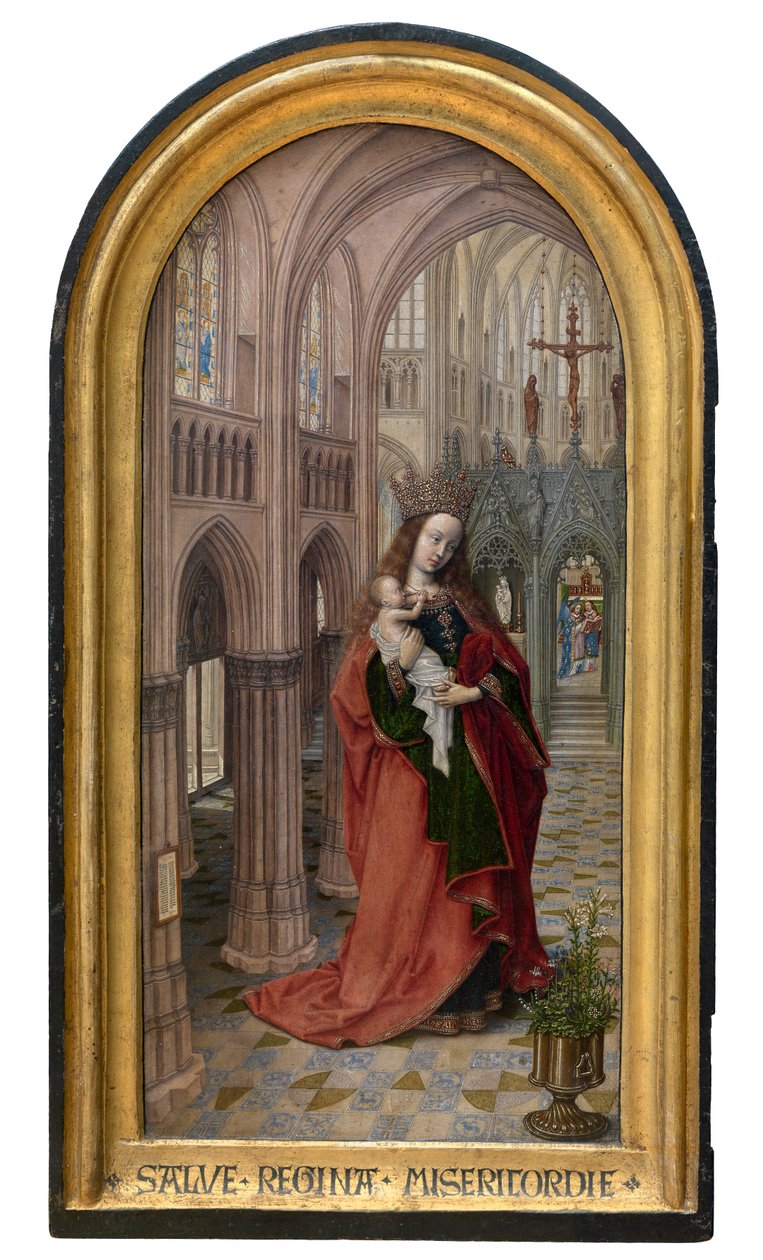 Madonna i kirken, ca. 1499 (olie på panel) af Master of 1499
