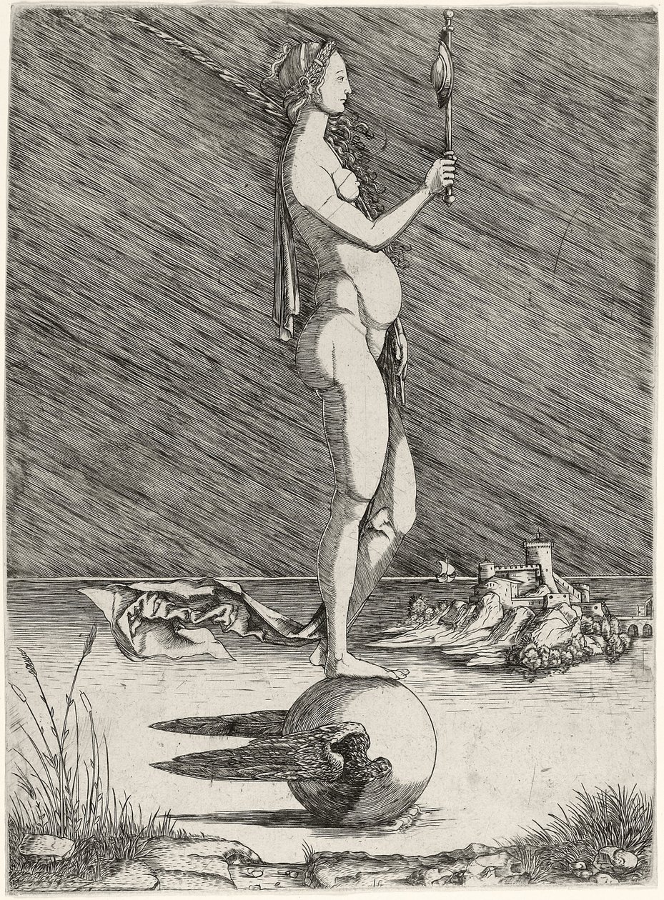 Fortune Sailing on a Winged Globe, c.1510-15 af Master of 1515