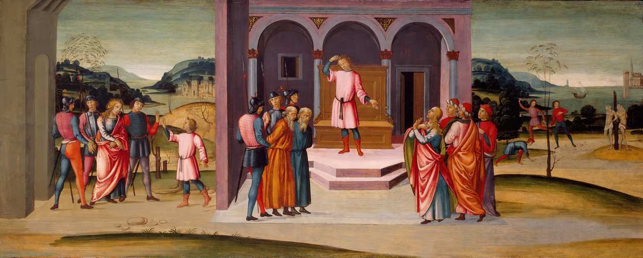 Daniel Saving Susanna, Daniels dom og henrettelse af de ældste, ca. 1500. af Master of Apollo and Daphne