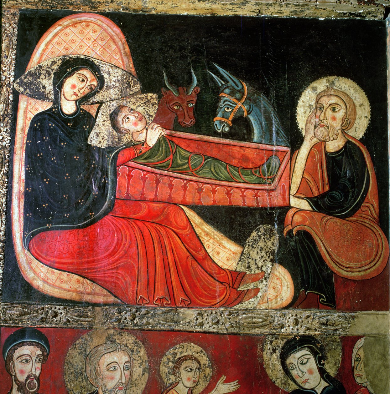 Fødselen, fra alterfronten i Santa Maria d