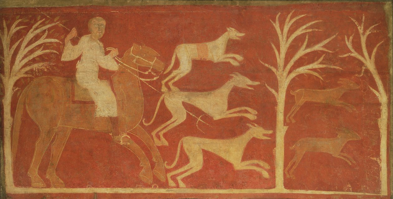 A Huntsman (fresko overført til lærred) af Master of Berlanga