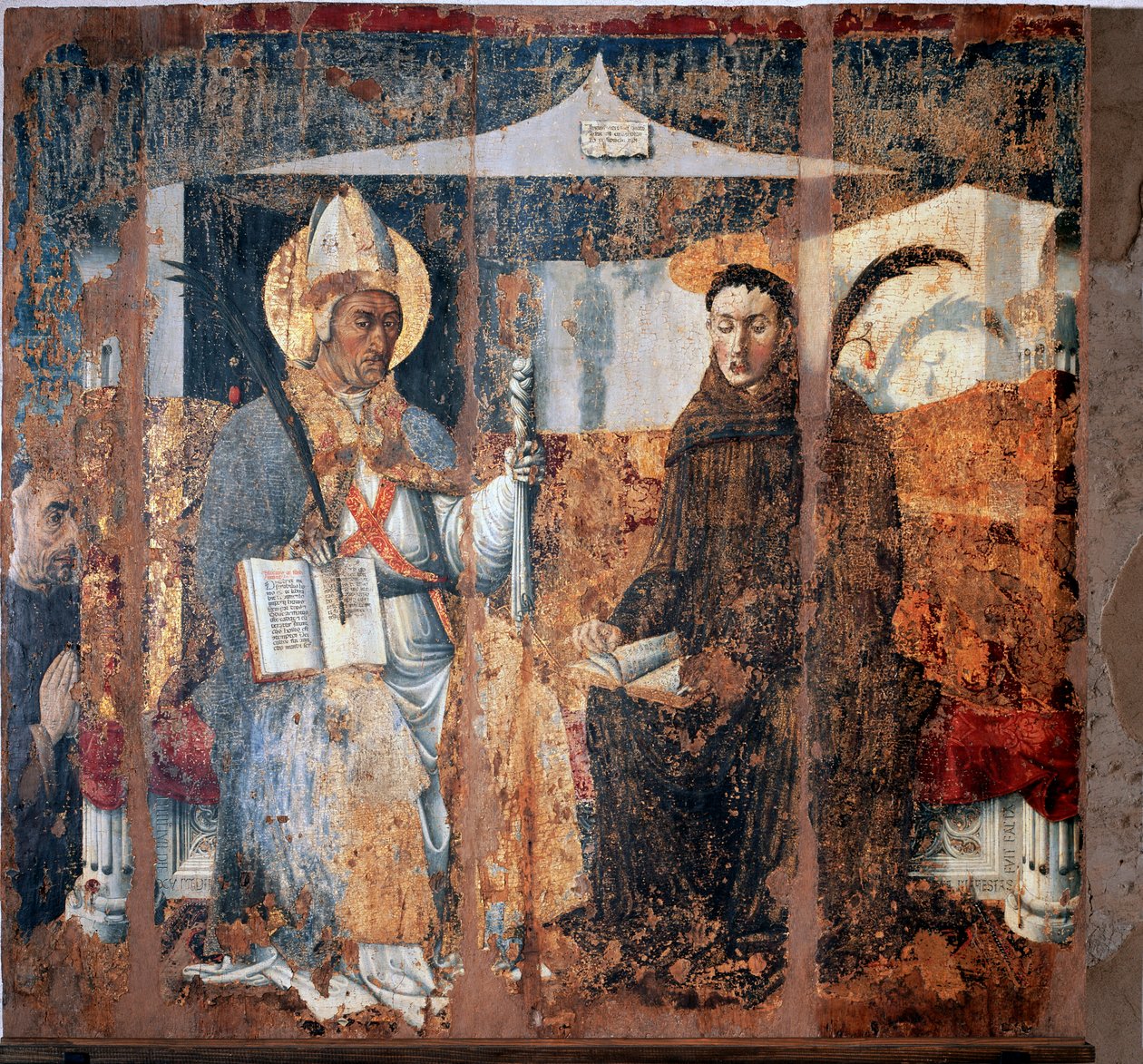 Sankt Eleutherius af Tournai og Sankt Placidus (Fresco af Master of Cesio