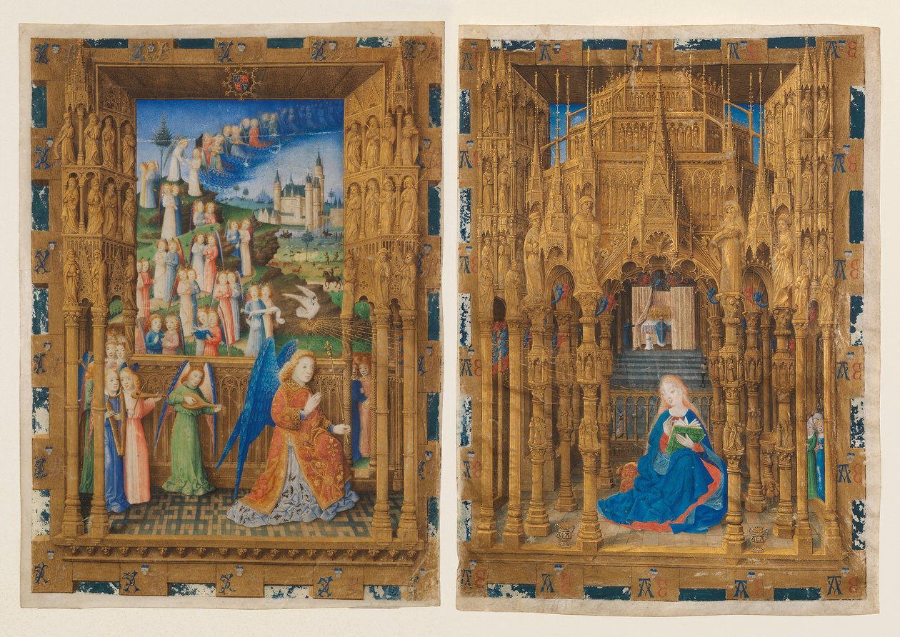 Bebudelsen fra Charles af Frankrigs timer, 1465. af Master of Charles of France