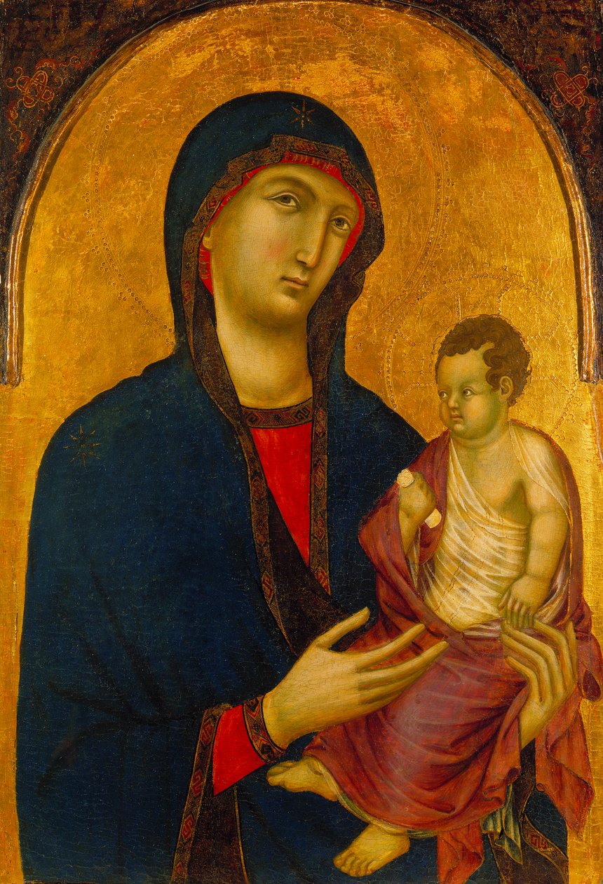 Madonna og barn, ca. 1305-20 (tempera på træpanel) af Master of Citta di Castello