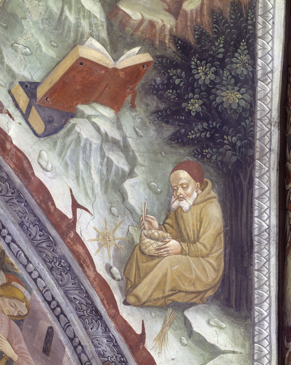 Italien, Piemonte-regionen, Alessandria-provinsen, fresko i kapel ved basilikaen Santa Maria Assunta af Master of Crea
