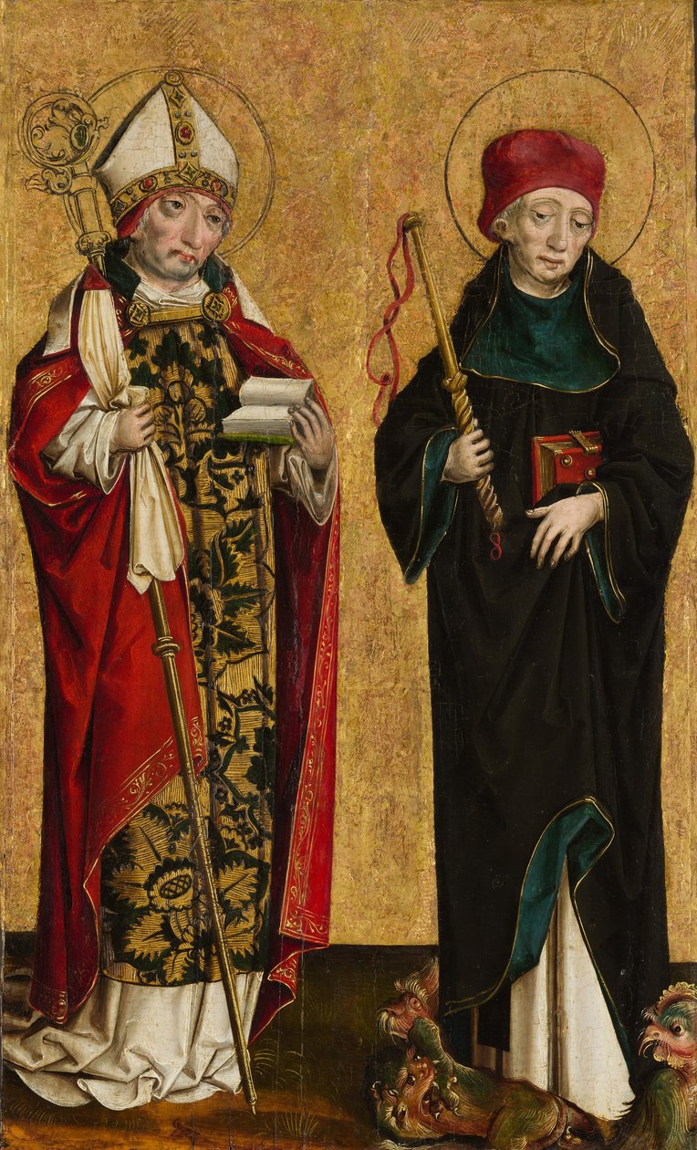 Sankt Adalbert og Sankt Procopius, ca. 1490-1500. af Master of Eggenburg