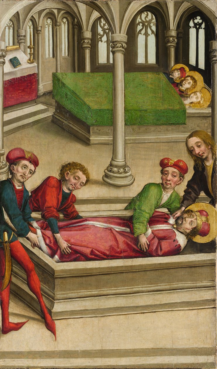 Begravelsen af Saint Wenceslas, ca. 1490-1500. af Master of Eggenburg