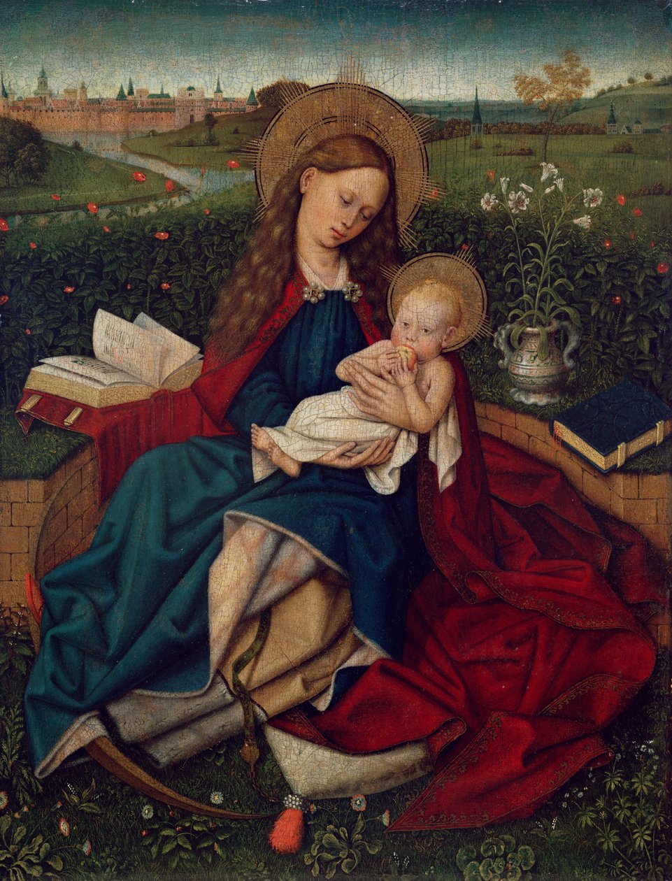 Ydmyghedens Madonna, ca. 1450-70 af Master of Flémalle