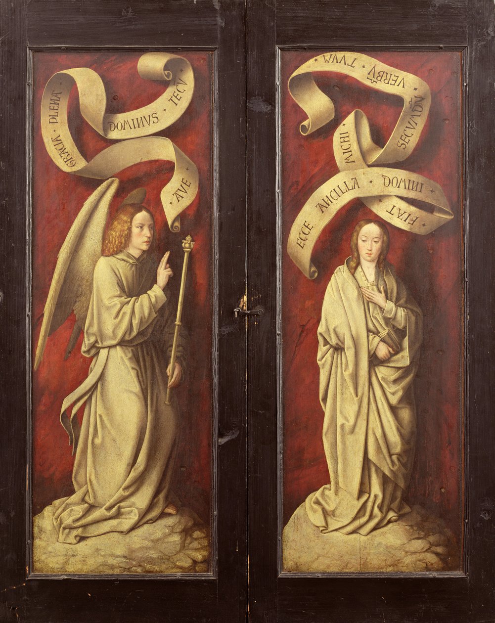 Bebudelsen, ca. 1500 (olie på panel) af Master of Frankfurt