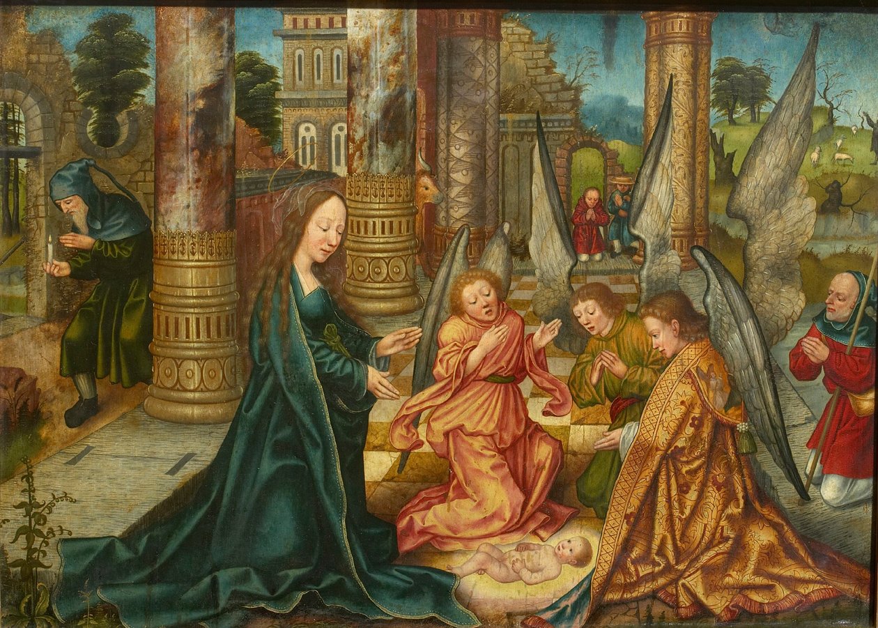 Kristi fødsel, ca. 1510. af Master of Frankfurt