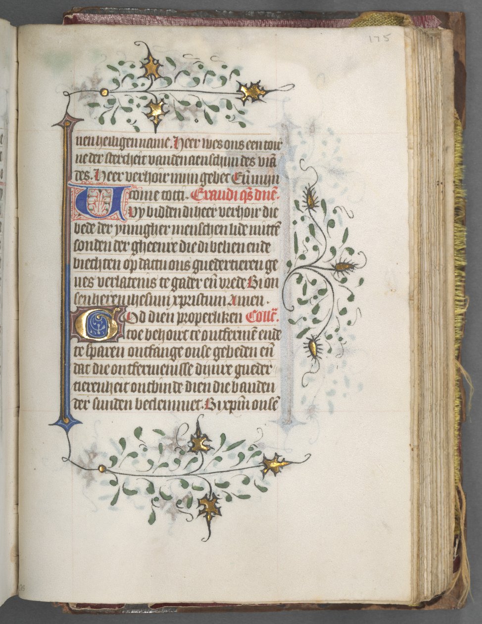 Tidebog (brug af Utrecht): fol. 175r, Tekst af Master of Gijsbrecht van Brederode