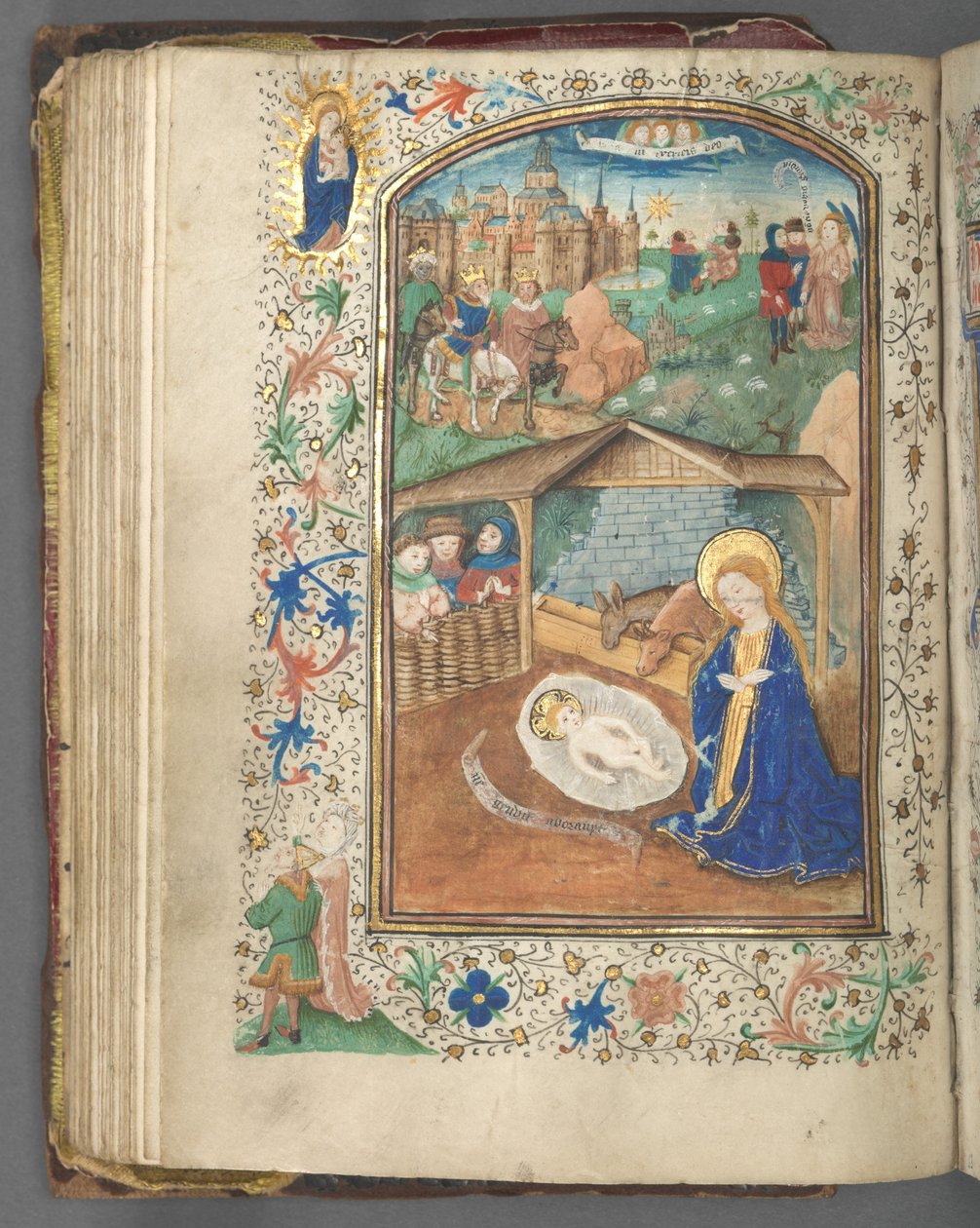 Tidebog (brug af Utrecht): fol. 62v, Fødselskirken af Master of Gijsbrecht van Brederode