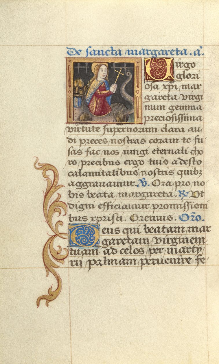 Sankt Margaretha og dragen af Master of Jacques de Besançon