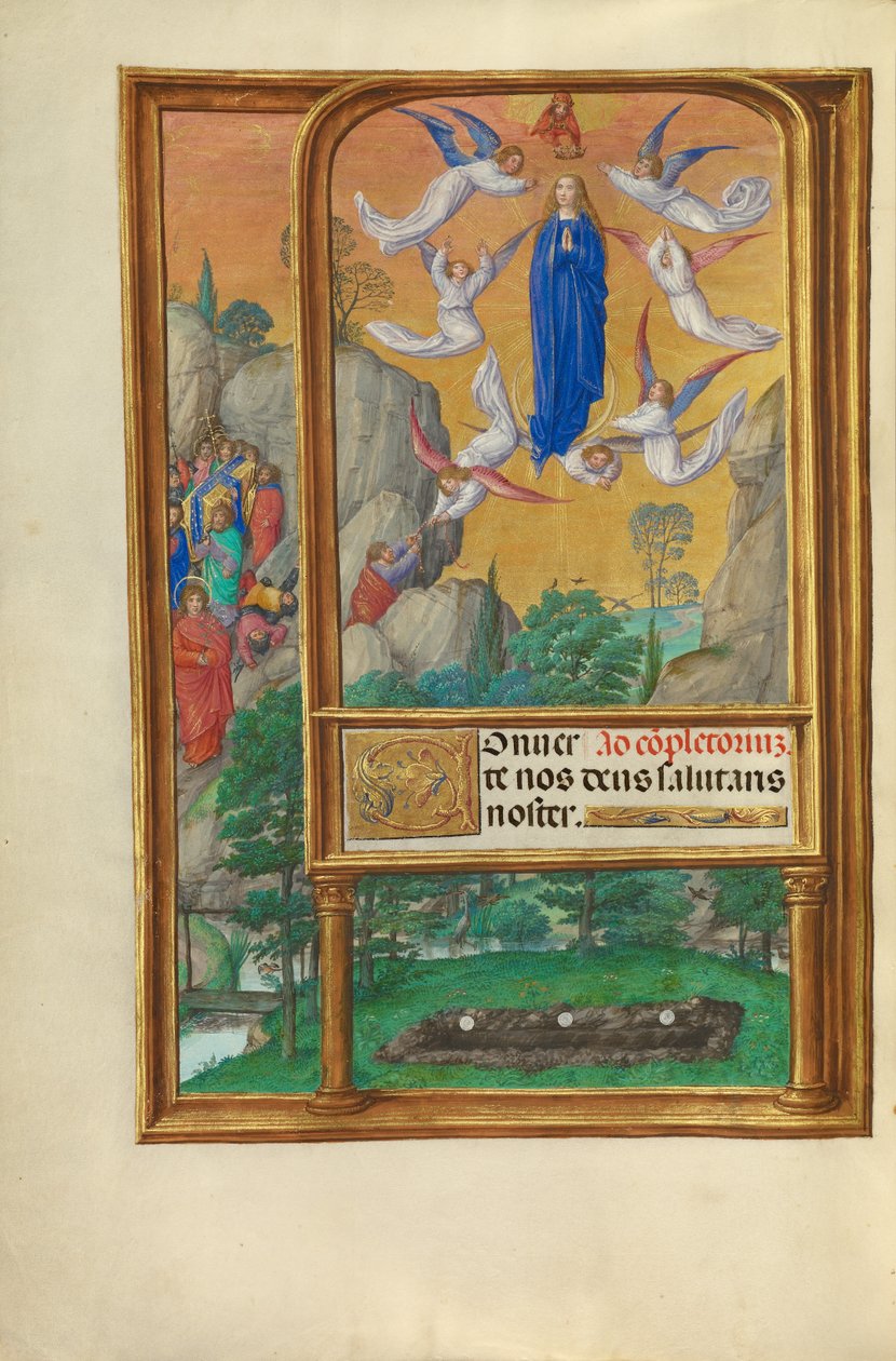 Jomfru Marias himmelfart af Master of James IV of Scotland