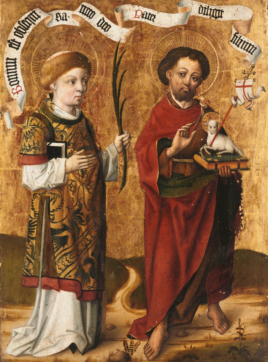 De hellige Stefanus og Johannes Døberen af Master of Liesborn