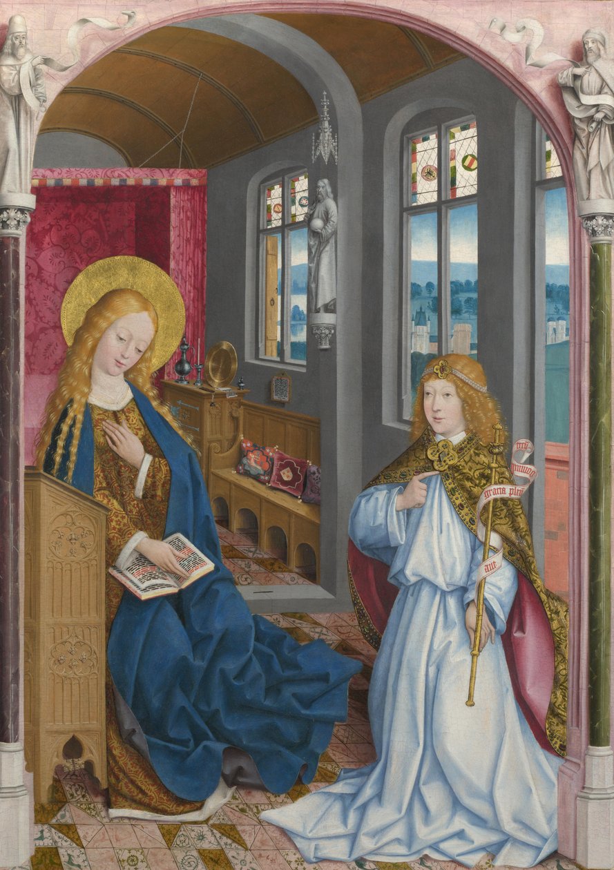 Bebudelsen Den Liesborn-altertavle, ca. 1470-1480 af Master of Liesborn