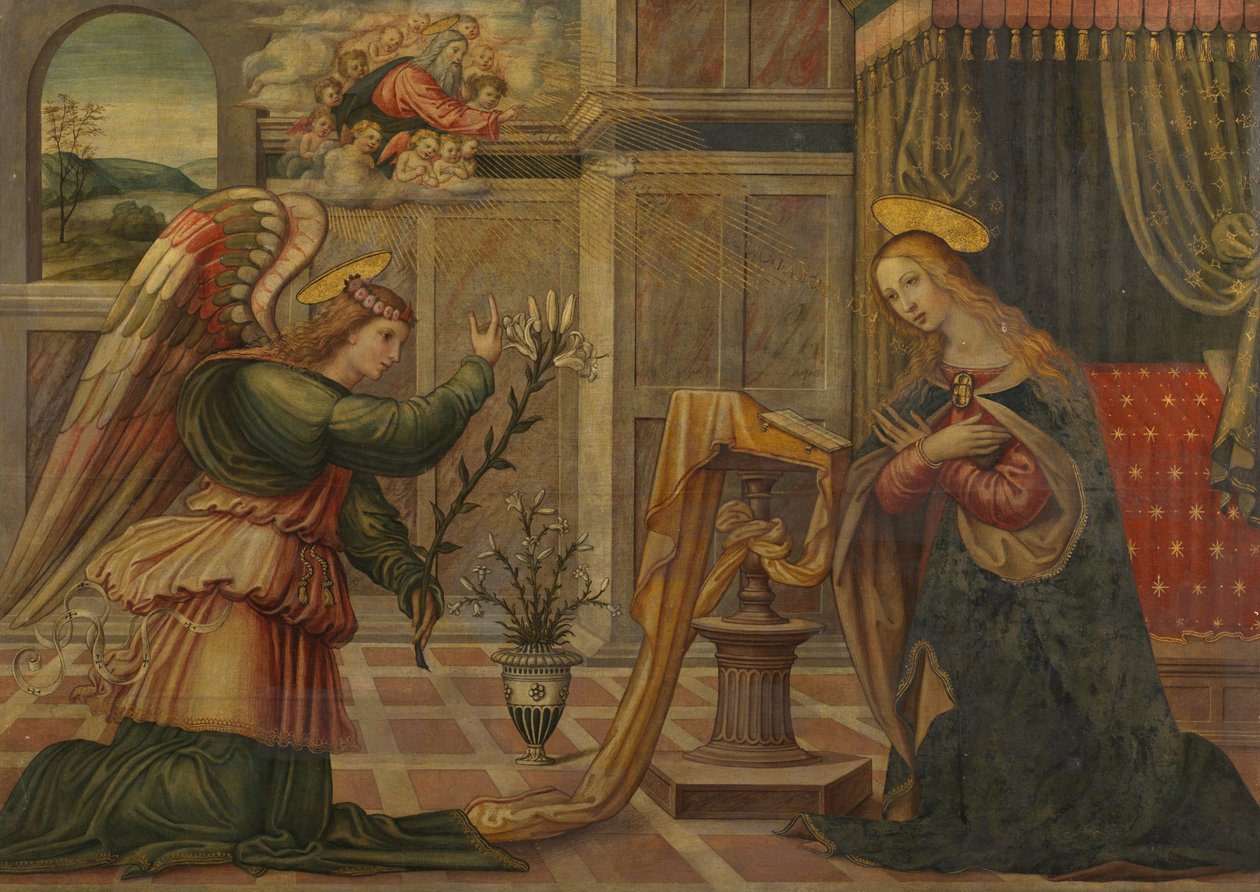 Bebudelse, c.1500 af Master of Marradi