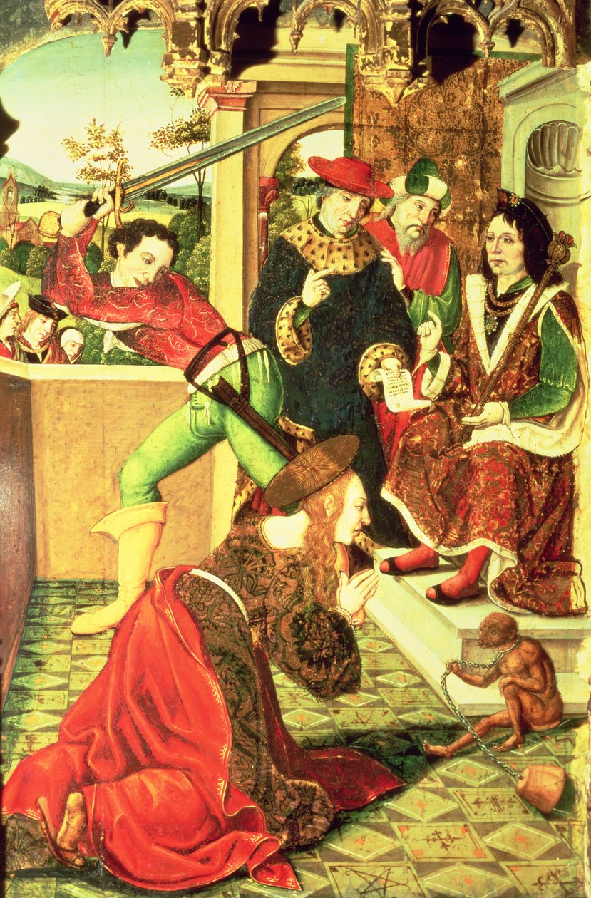 Sankt Eulalia af Meridas martyrium af Master of Paredes