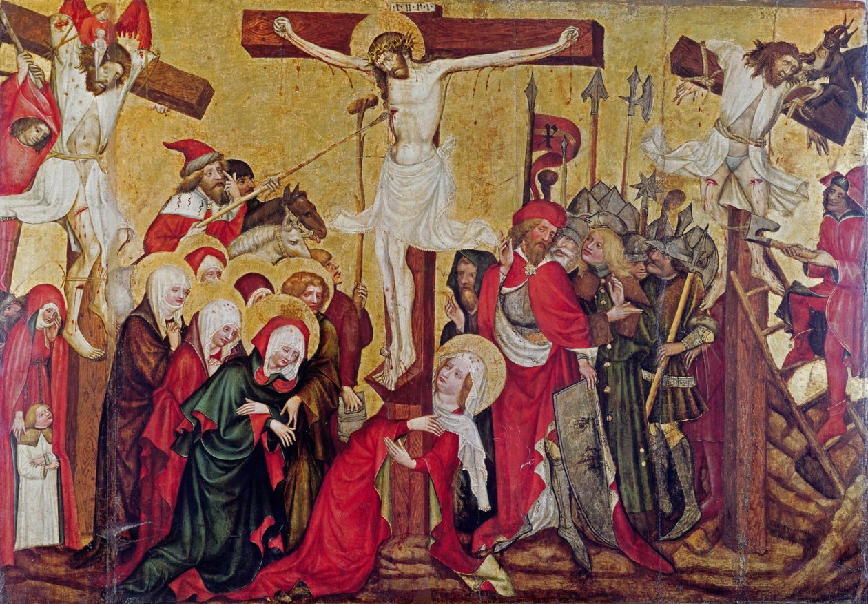 Rajhrad altertavle, ca. 1420 (tempera på panel) af Master of Raigern