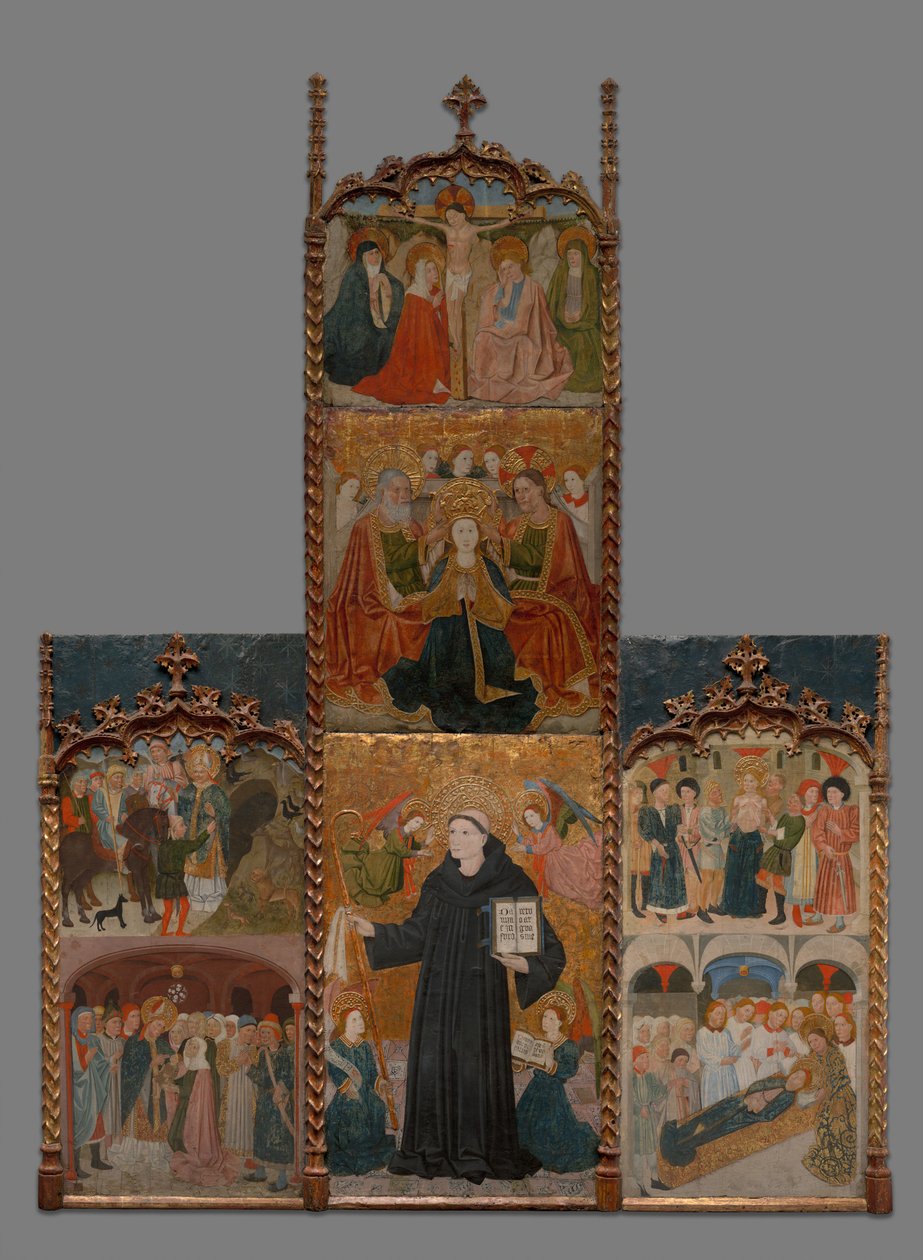 Retabel over de hellige Athanasius, Blaise og Agatha, 144045. af Master of Riglos