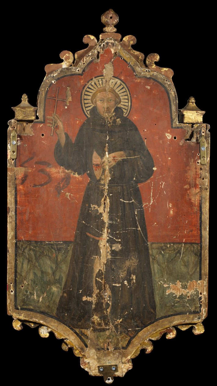 Saint Francis (verso), ca. 1400 (tempera på panel) af Master of Roncaiette (attr. to)