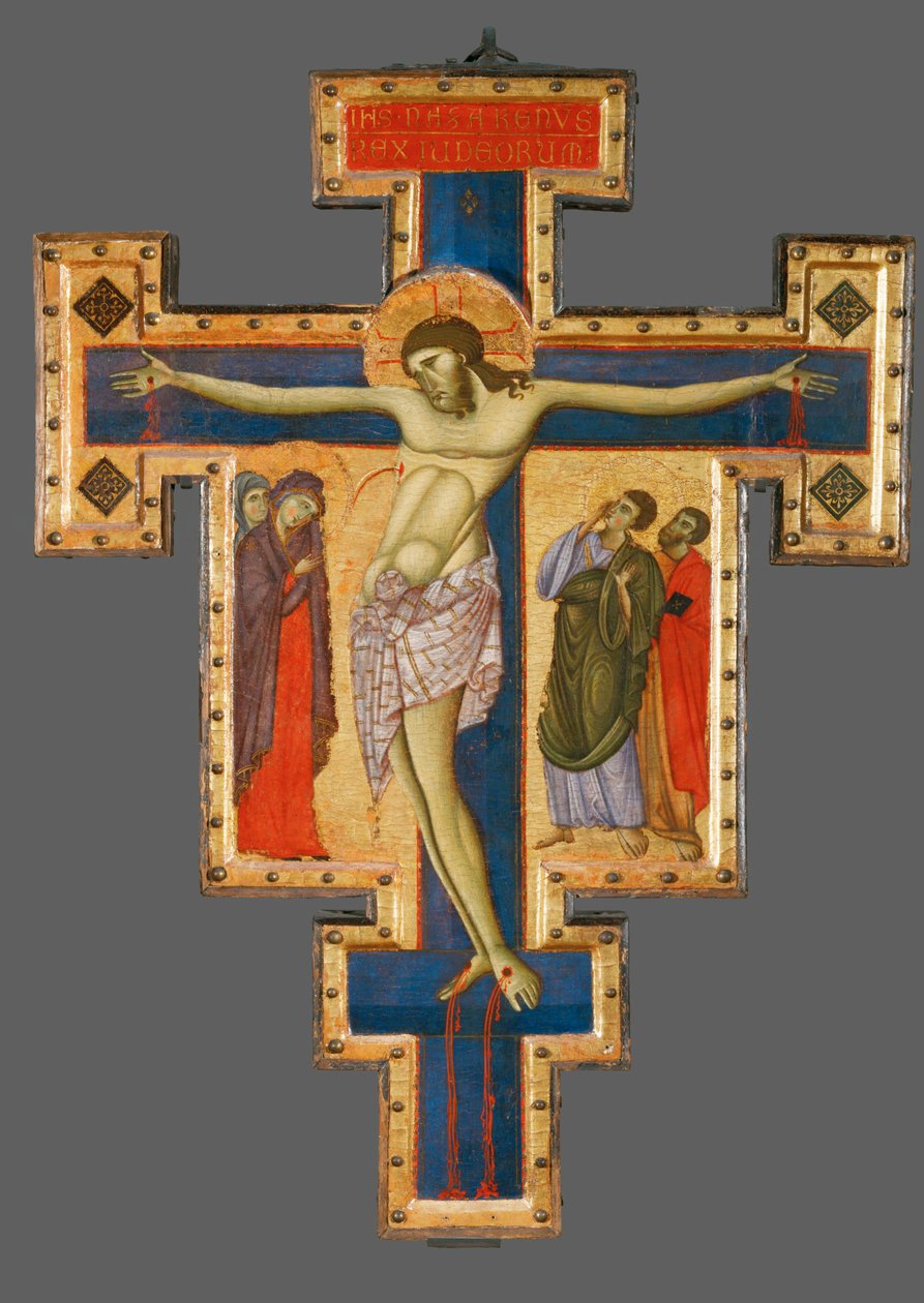 Krucifiks, fra Umbrien, anden halvdel af 1200-tallet ... af Master of Saint Francis of Assisi