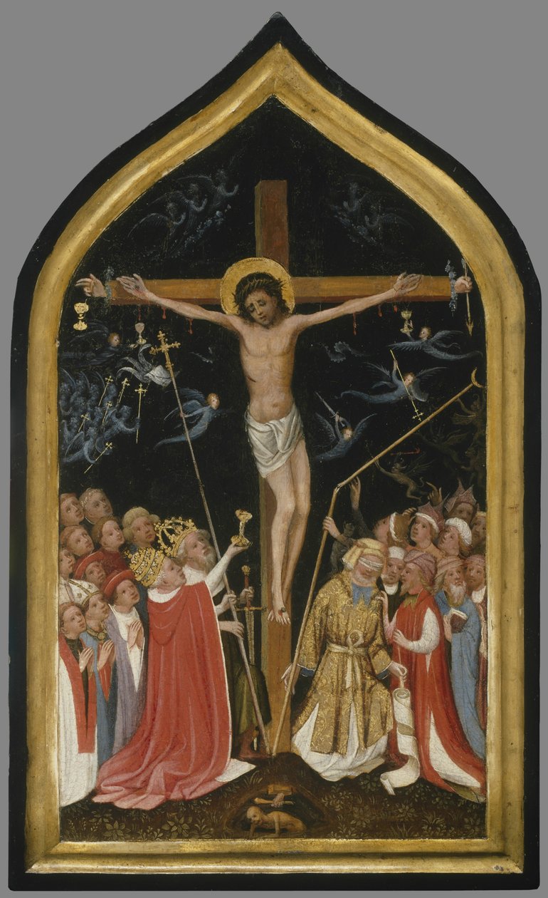 Kristus på det levende kors, 1420-30 af Master of Saint Veronica