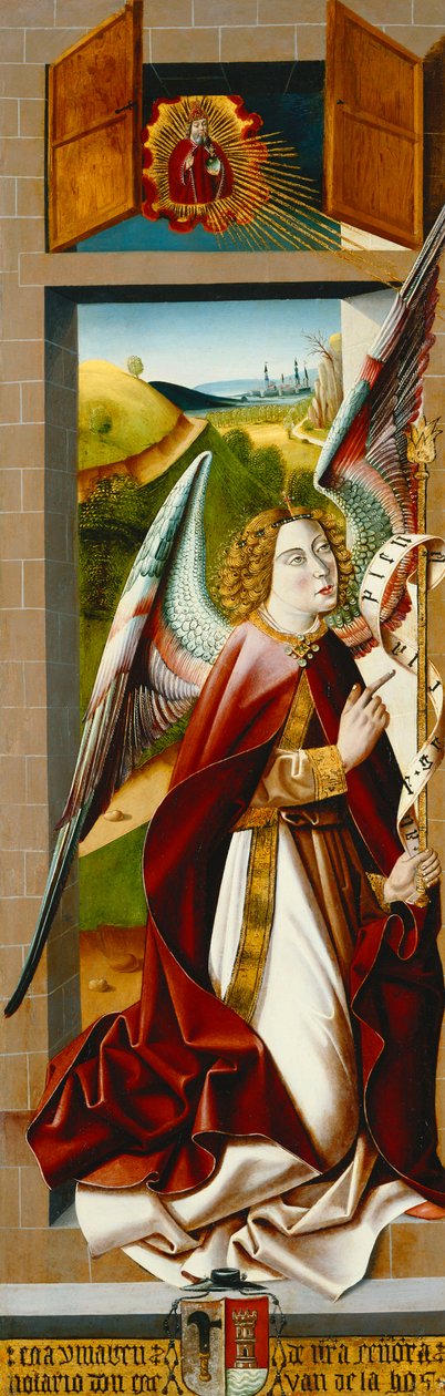 Magdalens antagelse; og Bebudelsen af Master of Santa Maria de la