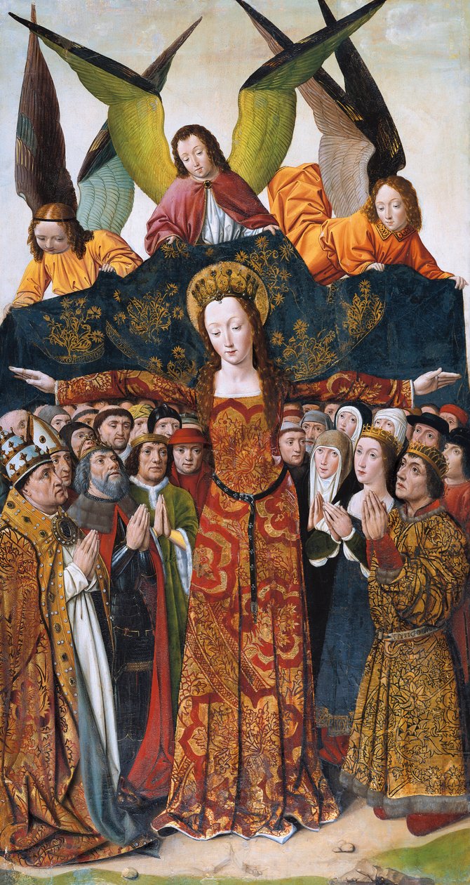 Virgin of Mercy, maleri af Mesteren af Santa Maria del Campo af Master of Santa Maria del Campo