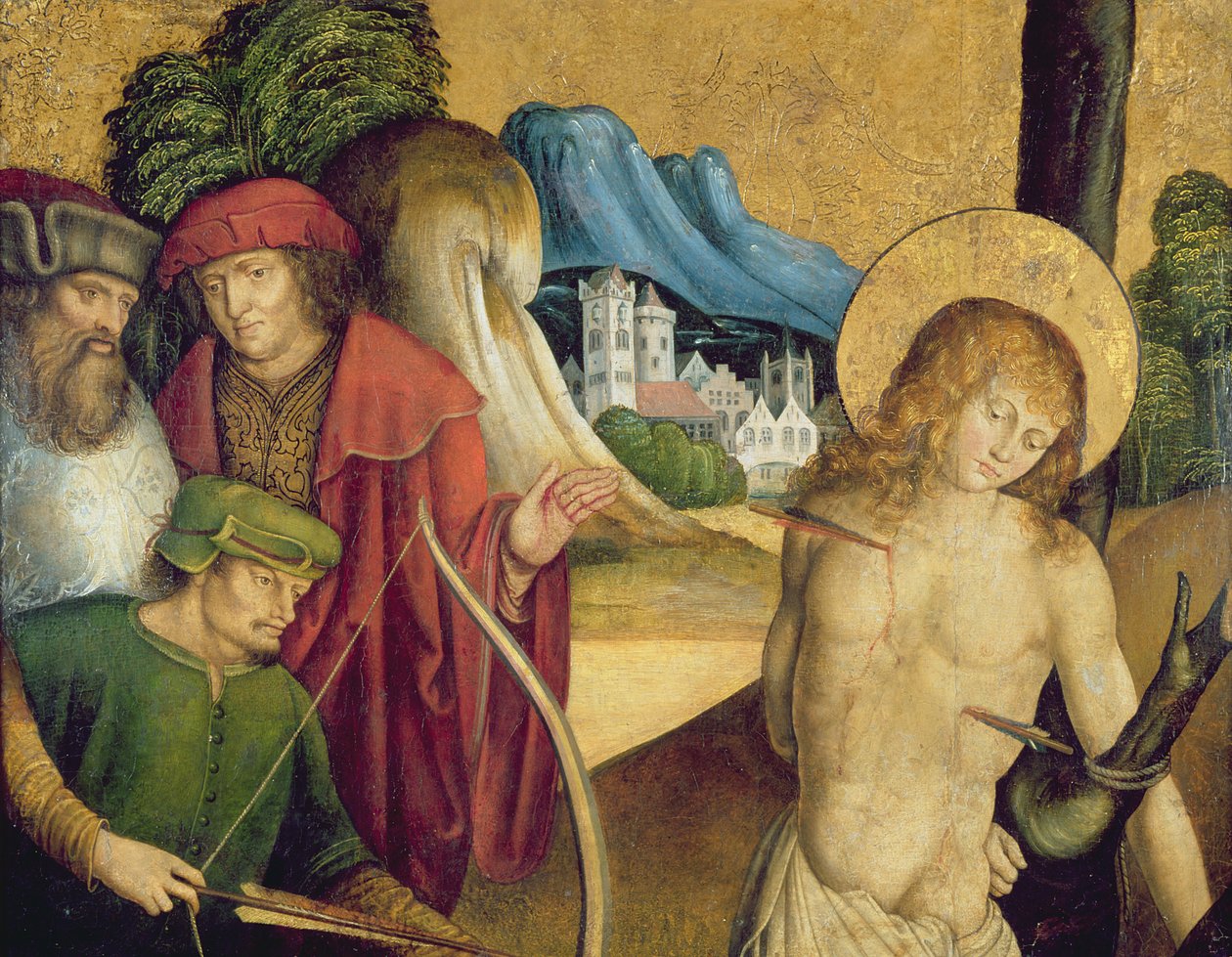 Sankt Sebastians martyrium, ca. 1505-10 af Master of Sigmaringen
