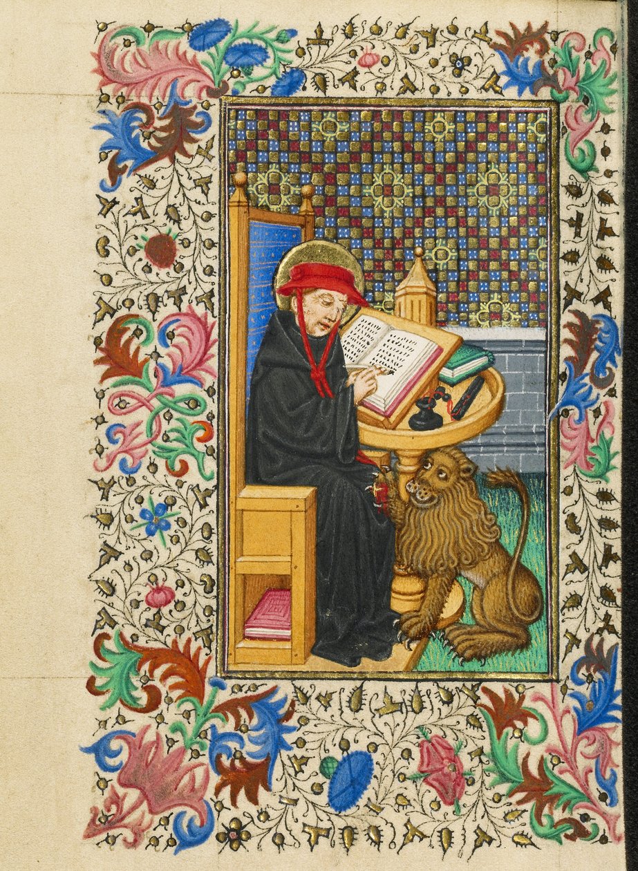 Sankt Hieronymus i sit arbejdsværelse af Master of Sir John Fastolf