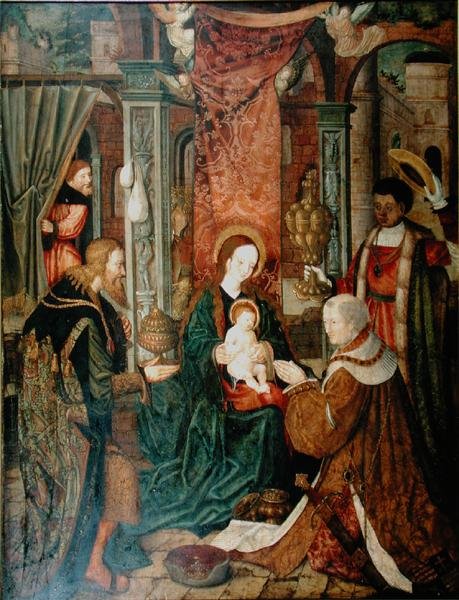 Magiernes tilbedelse (se 160861 for par) af Master of St. Severin