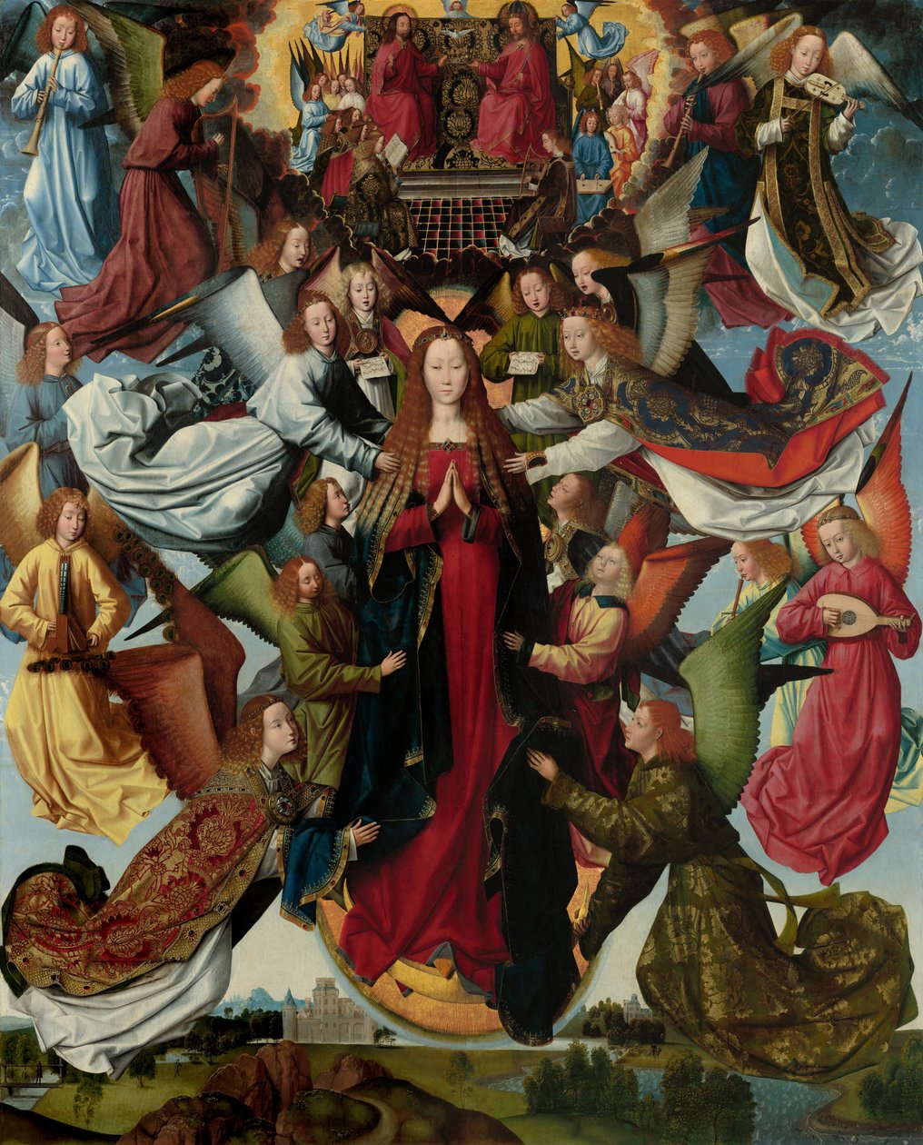 Maria, himlens dronning, ca. 14851500. af Master of The Legend of St. Lucy