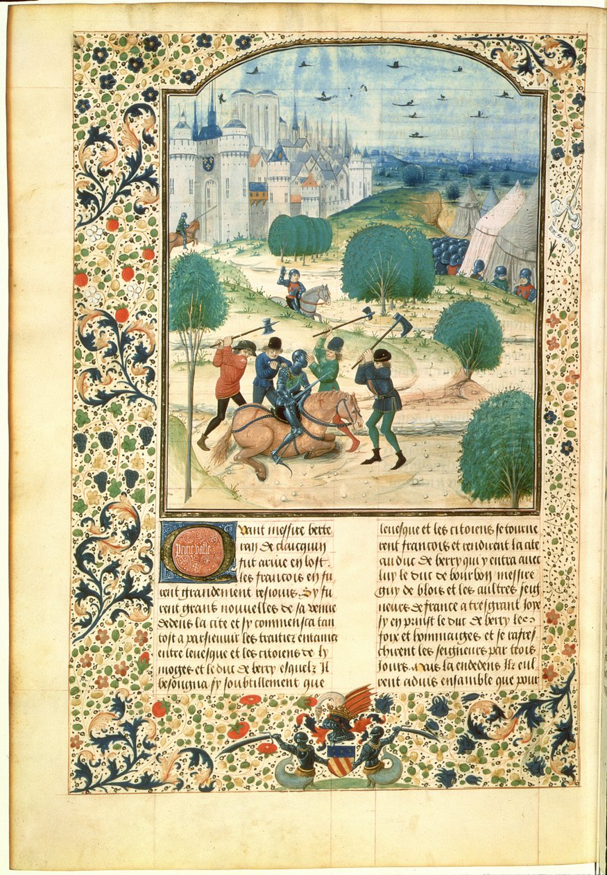 MS Fr 87 Miniature fra bind II af Chronicle of England skrevet af Jean de Wavrin, Lord of Forestel (d.c.1475) (vellum) af Master of Wavrin