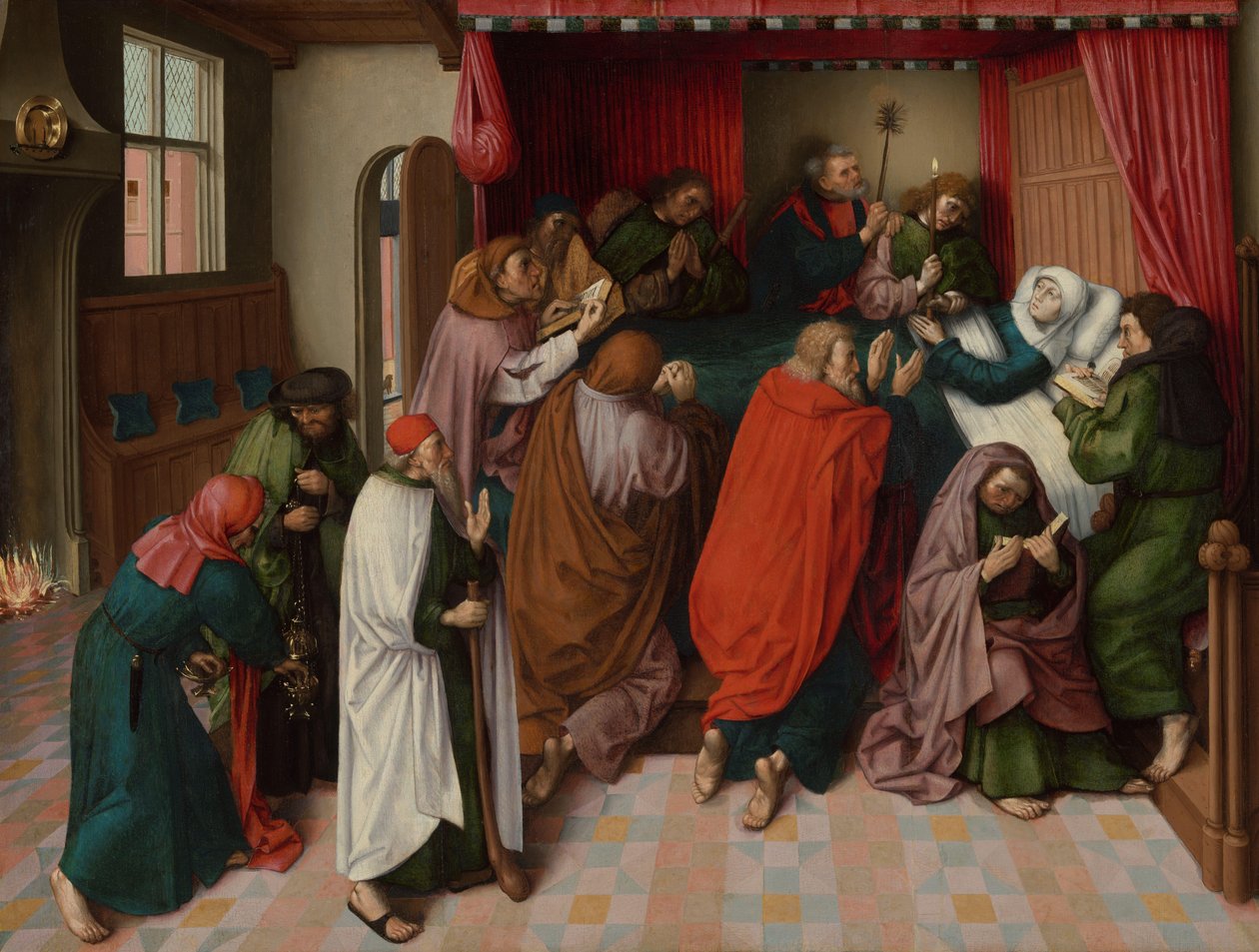 Jomfruens død Marys dødsleje af Master of the Amsterdam Death of