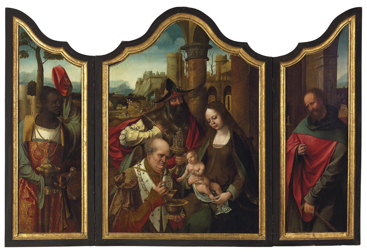 Tilbedelse af Magi af Master of the Antwerp Adoration