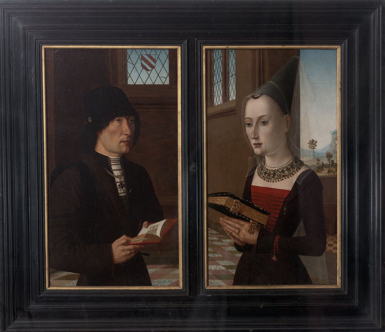 Portrætter af bankmanden Pierantonio Baroncelli og hans kone Maria Bonciani, 1489 af Master of the Baroncelli Portraits