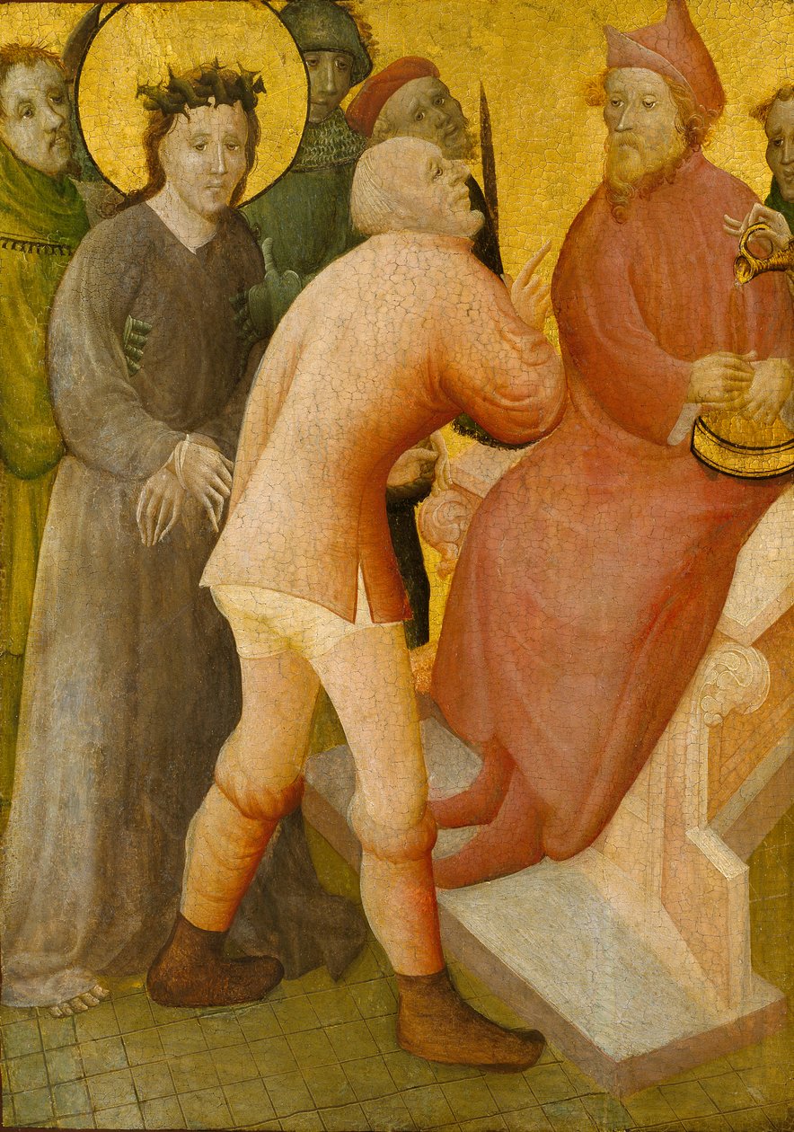Kristus før Pilatus, 1400-tallet af Master of the Bielefeld Altar