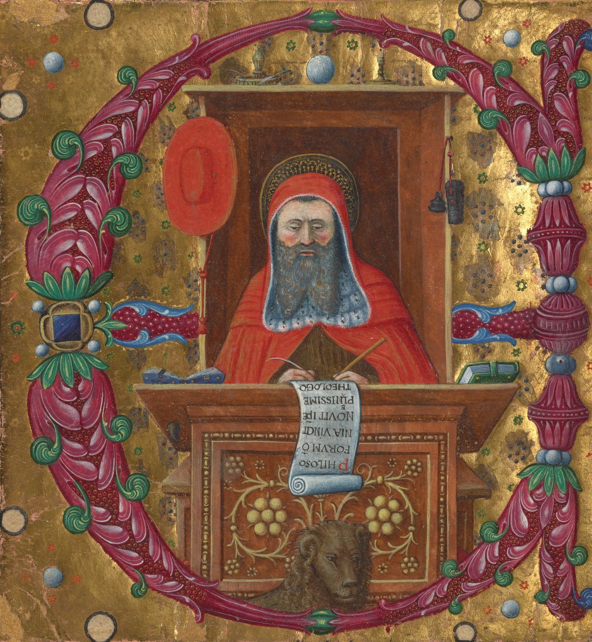 Klipning fra en koralbog af Master of the Birago Hours