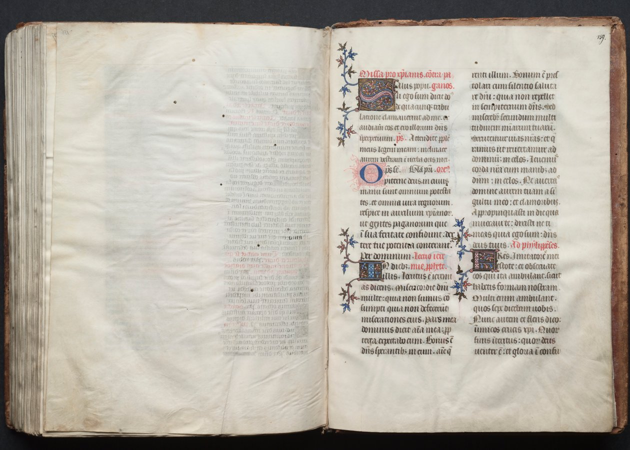 The Gotha Missal: Fol. 159r, Tekst, ca. 1375. af Master of the Boqueteaux