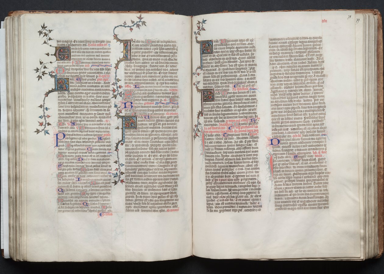 The Gotha Missal: Fol. 78r, Tekst, ca. 1375. af Master of the Boqueteaux